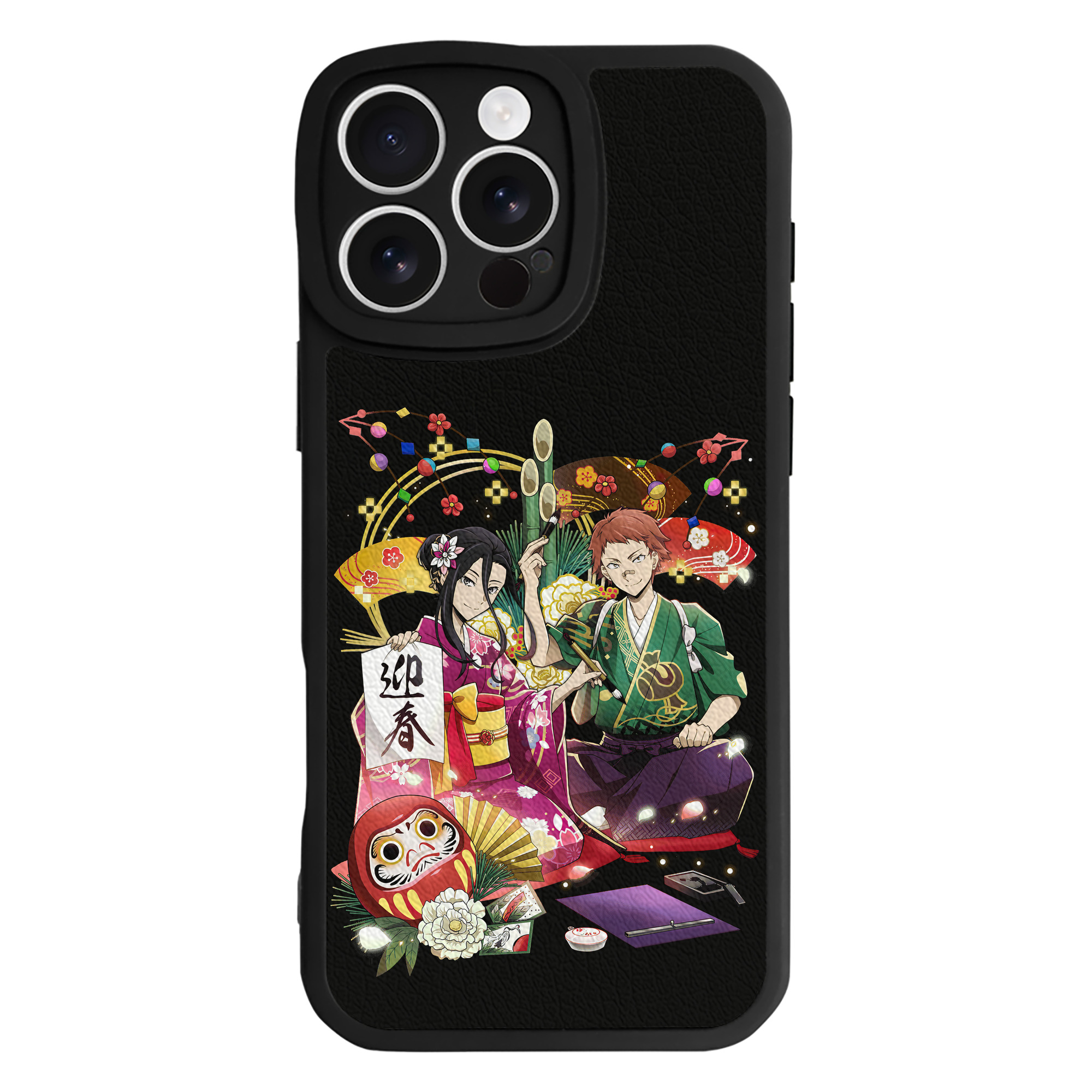 （画像用） 文豪ストレイドッグス Bungo Stray Dogs 【iPhone 16シリーズ対応】シリコンスマホケース（レザー調） 材質：シリコン